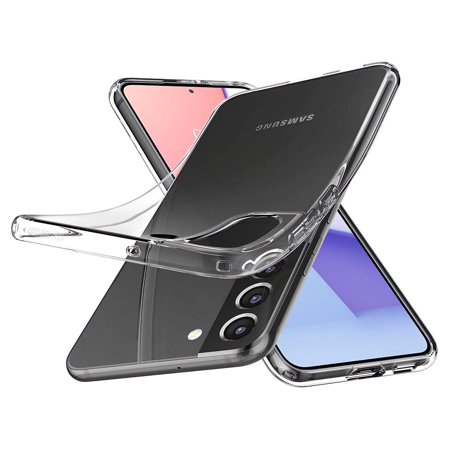 Калъф за Samsung Galaxy S22 5G S901, Spigen, с течен кристал, прозрачен 