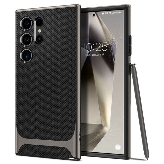 Калъф за Samsung Galaxy S24 Ultra S928, Spigen, Neo Hybrid, Сив ACS07305