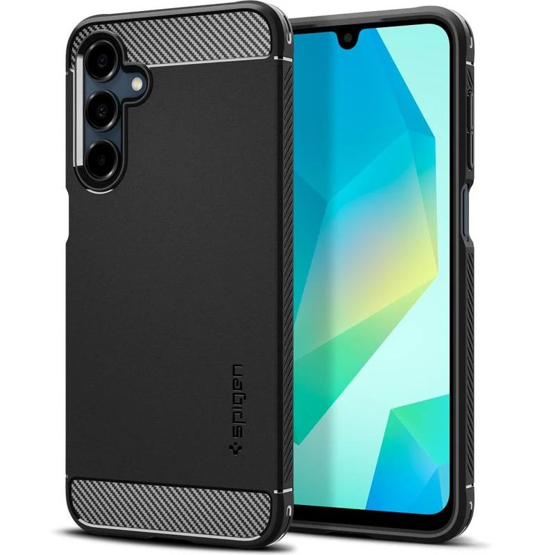 Калъф за Samsung Galaxy A16 5G A166 / A16 4G A165, Spigen, Rugged Armour, черен ACS08891 