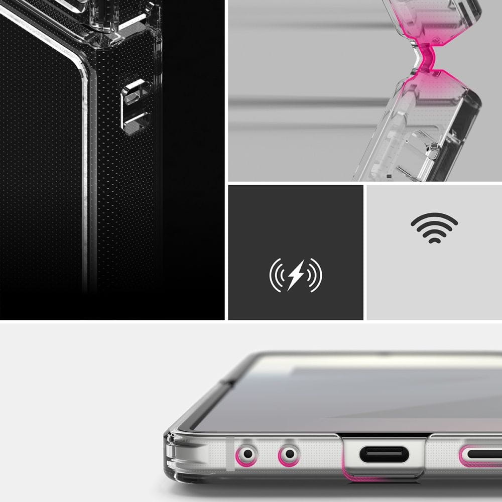 Калъф за Samsung Galaxy Z Flip7 F766, Ringke, Fusion, Прозрачен