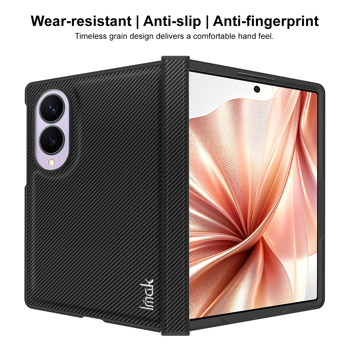 Калъф за Samsung Galaxy Z Fold8 F971, Imak, Карбон, Черен