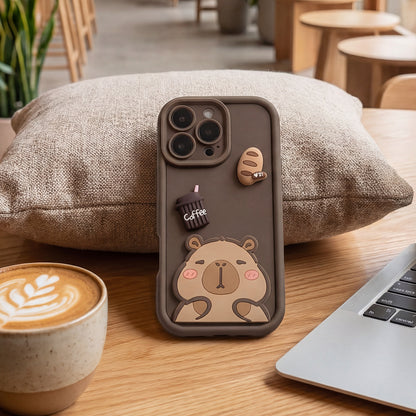 Калъф за Samsung Galaxy S25 Ultra S938, OEM, Ultra Trendy 3D Capybara, Кафяв