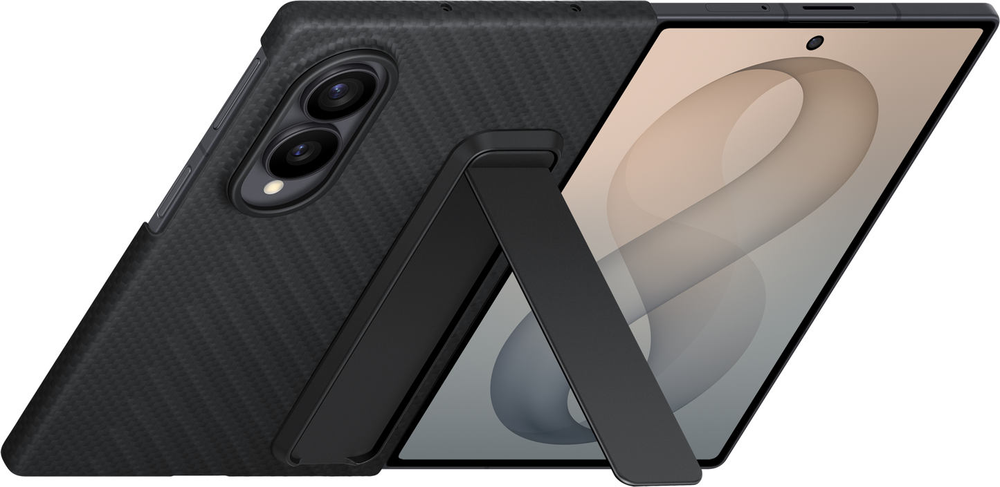 Калъф за Samsung Galaxy Z Fold8 F971, Carbon Standing, Черен EF-XF971SBEGWW