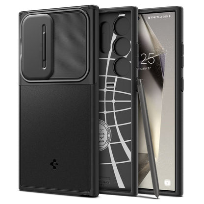 Калъф за Samsung Galaxy S24 Ultra S928, Spigen, OPTIK ARMOR, черен ACS07313 