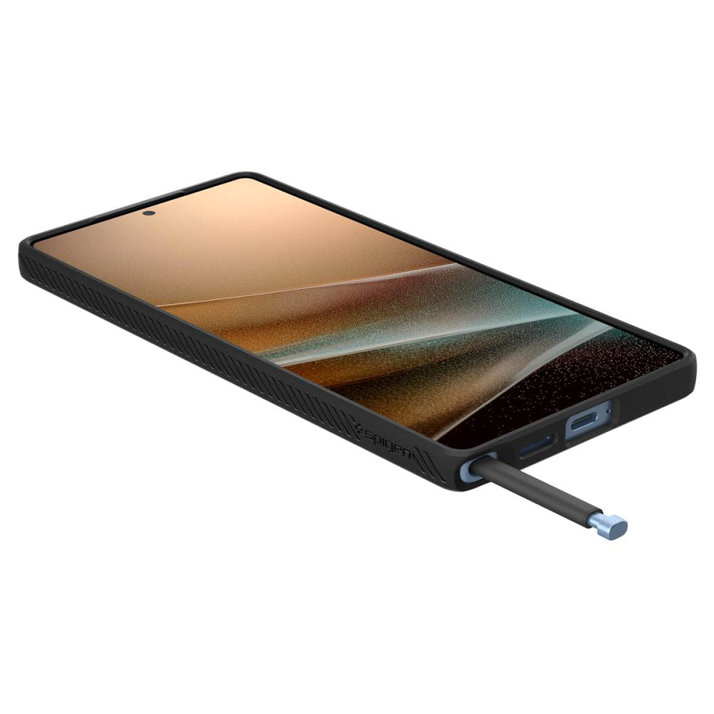 Калъф за Samsung Galaxy S25 Ultra S938, Spigen, Liquid Air, Черен ACS08953