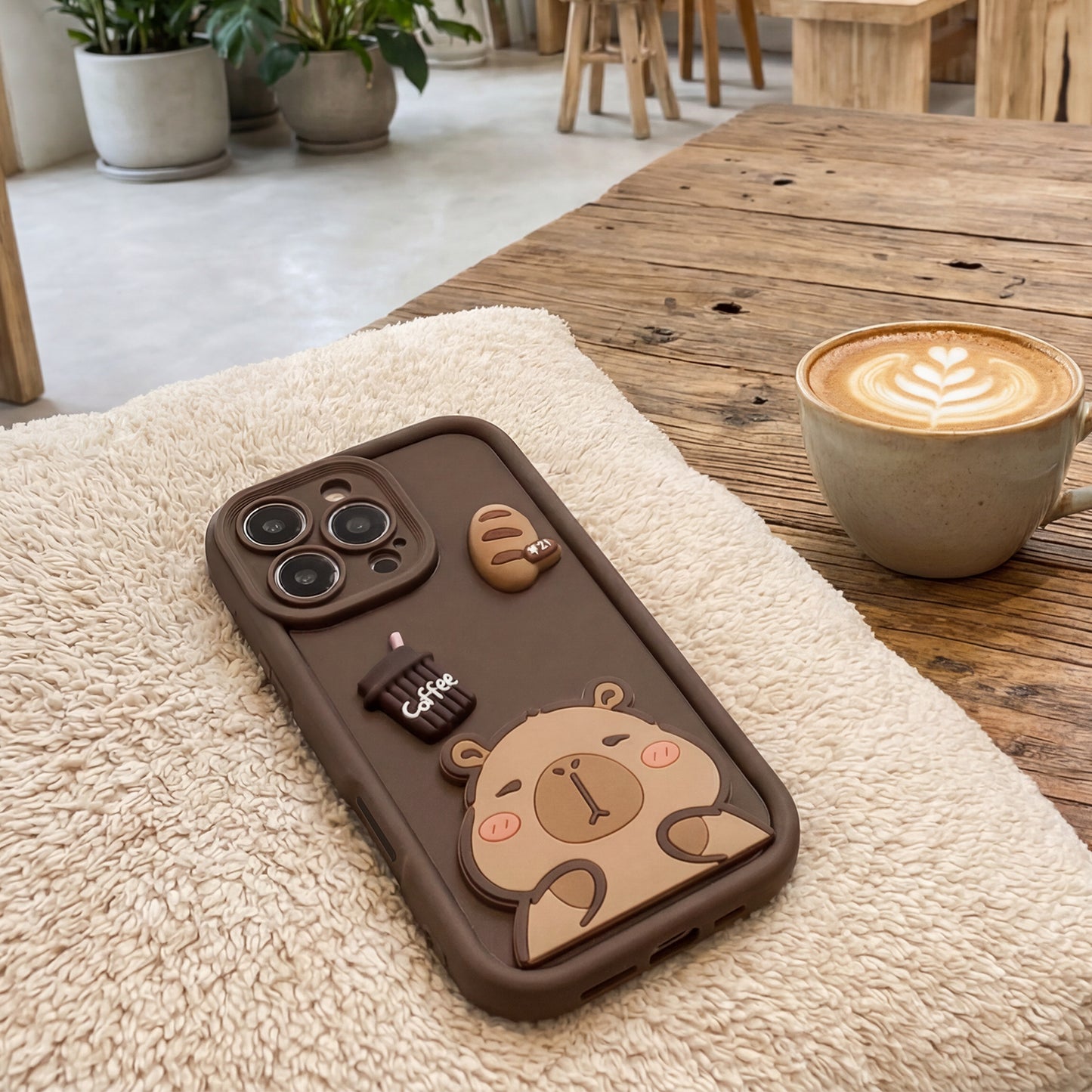 Калъф за Samsung Galaxy S25 Ultra S938, OEM, Ultra Trendy 3D Capybara, Кафяв