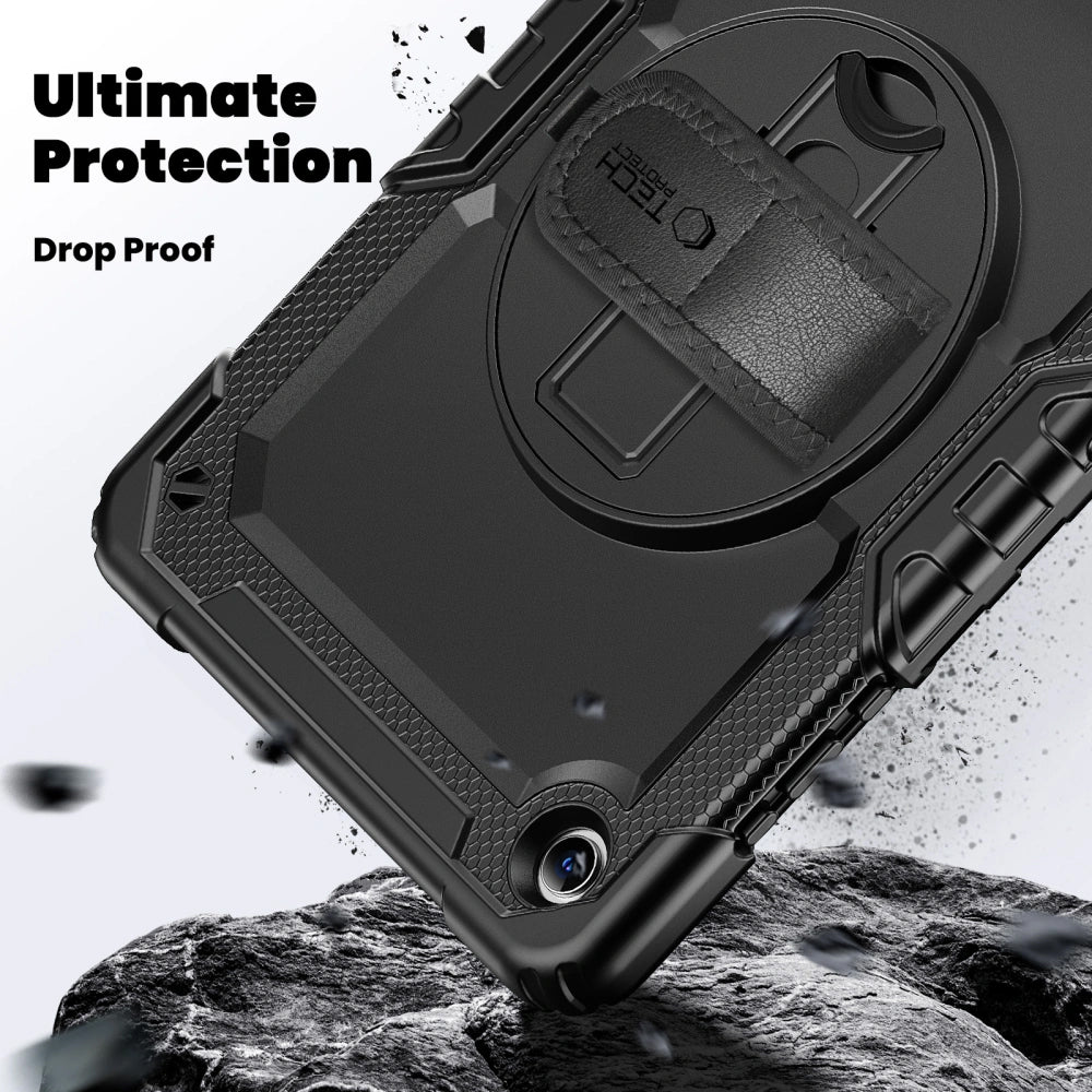 Калъф за Samsung Galaxy Tab A11+ / Tab A9+, Tech-Protect, Solid, Черен