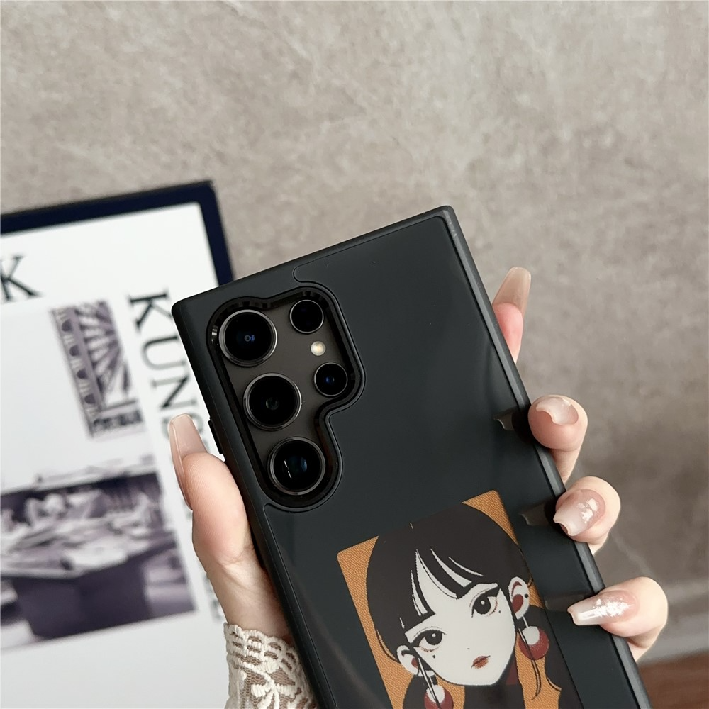 Case for Samsung Galaxy S23 Ultra S918, OEM, Customized E-Ink Display, Black
