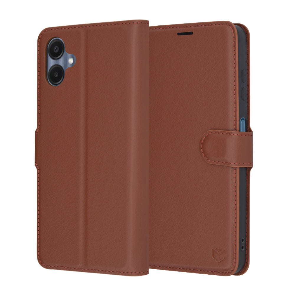 Калъф за Samsung Galaxy A06 A065, Techsuit, Leather Folio, Кафяв