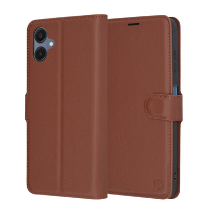 Калъф за Samsung Galaxy A06 A065, Techsuit, Leather Folio, Кафяв