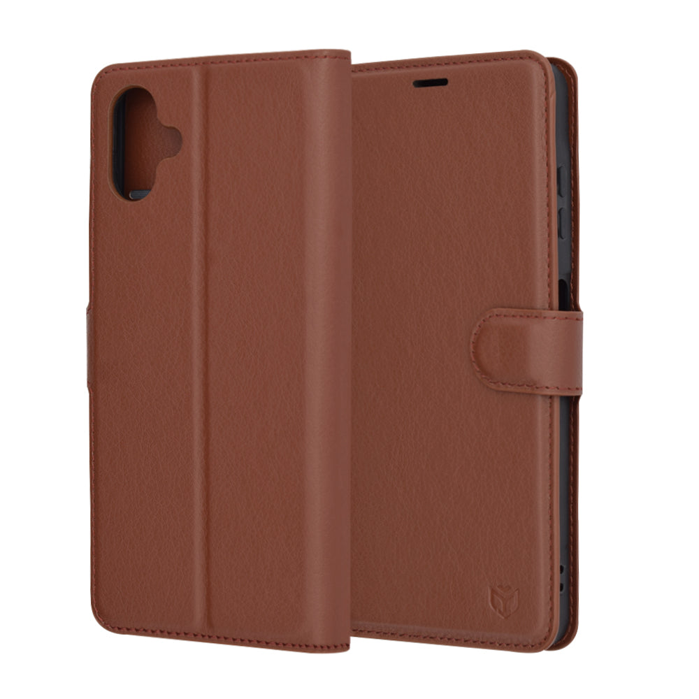 Калъф за Samsung Galaxy A06 A065, Techsuit, Leather Folio, Кафяв