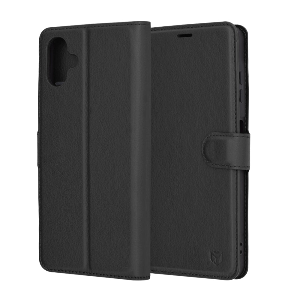 Калъф за Samsung Galaxy A06 A065, Techsuit, Leather Folio, Черен