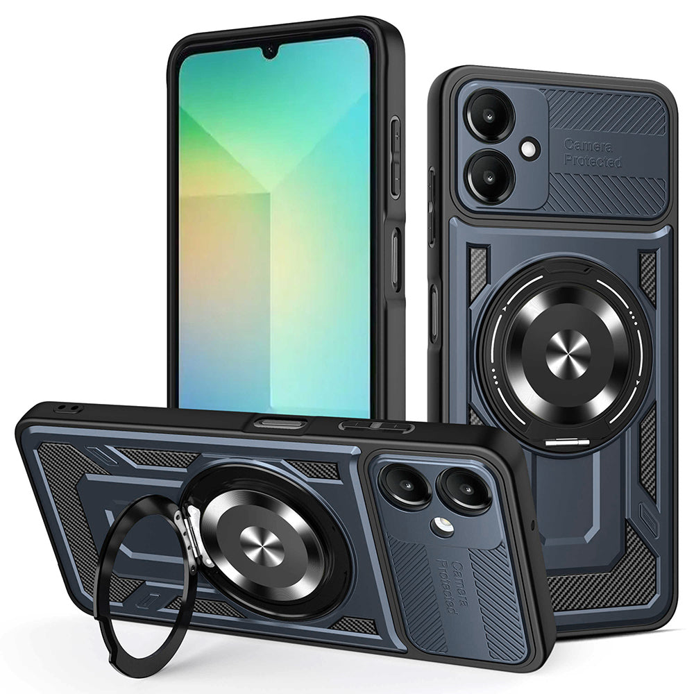 Калъф за Samsung Galaxy A06 A065, Techsuit, RuggedCam, Син