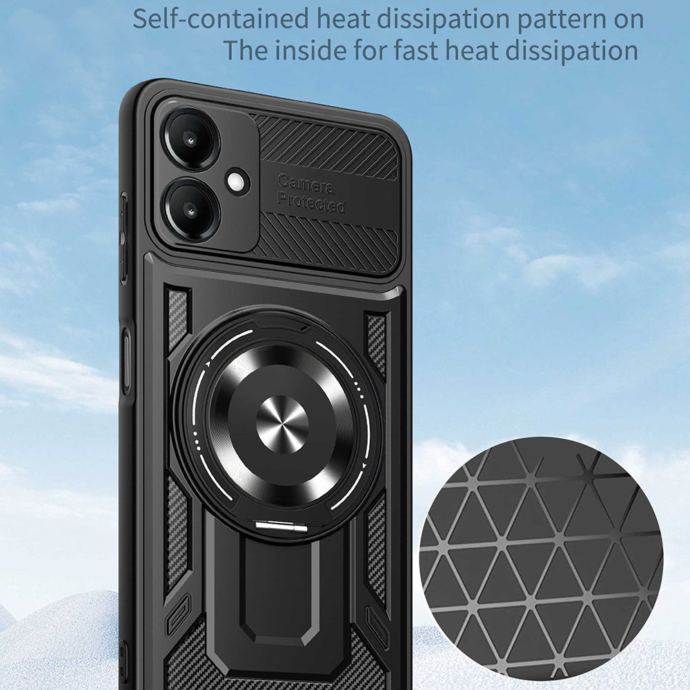 Калъф за Samsung Galaxy A06 A065, Techsuit, RuggedCam, Син
