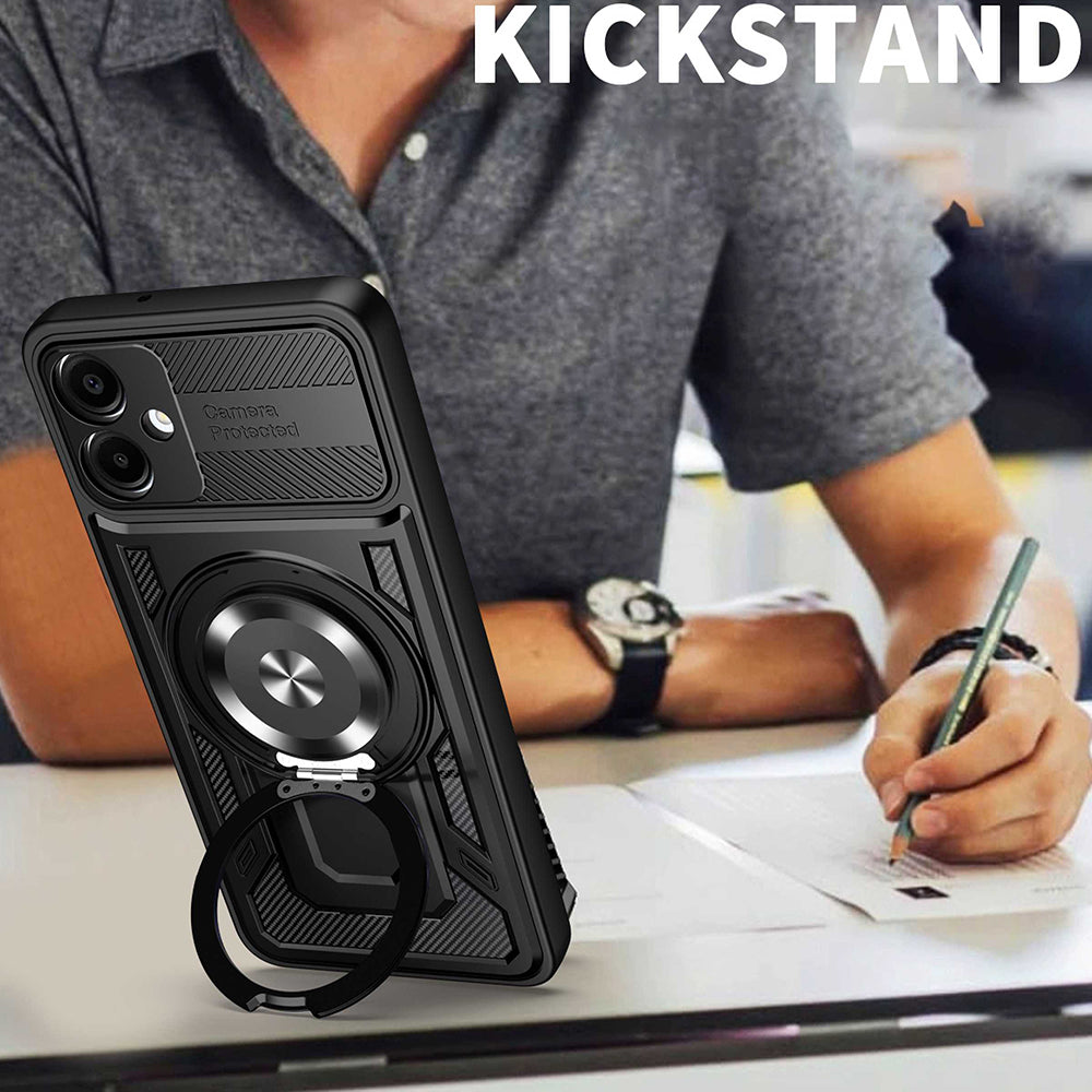 Калъф за Samsung Galaxy A06 A065, Techsuit, RuggedCam, Черен