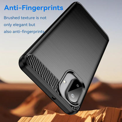 Калъф за Samsung Galaxy A07 4G A075, Techsuit, Карбон, Черен