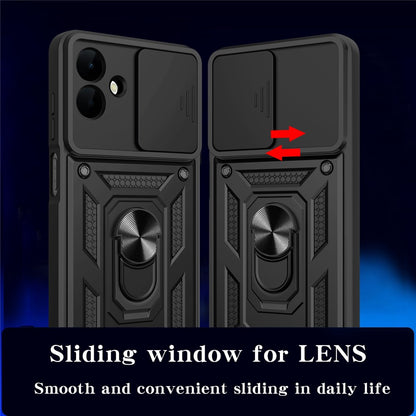 Калъф за Samsung Galaxy A08 4G A085 / A07 5G A076, Techsuit, CamShield, Черен