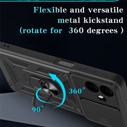 Калъф за Samsung Galaxy A08 4G A085 / A07 5G A076, Techsuit, CamShield, Черен