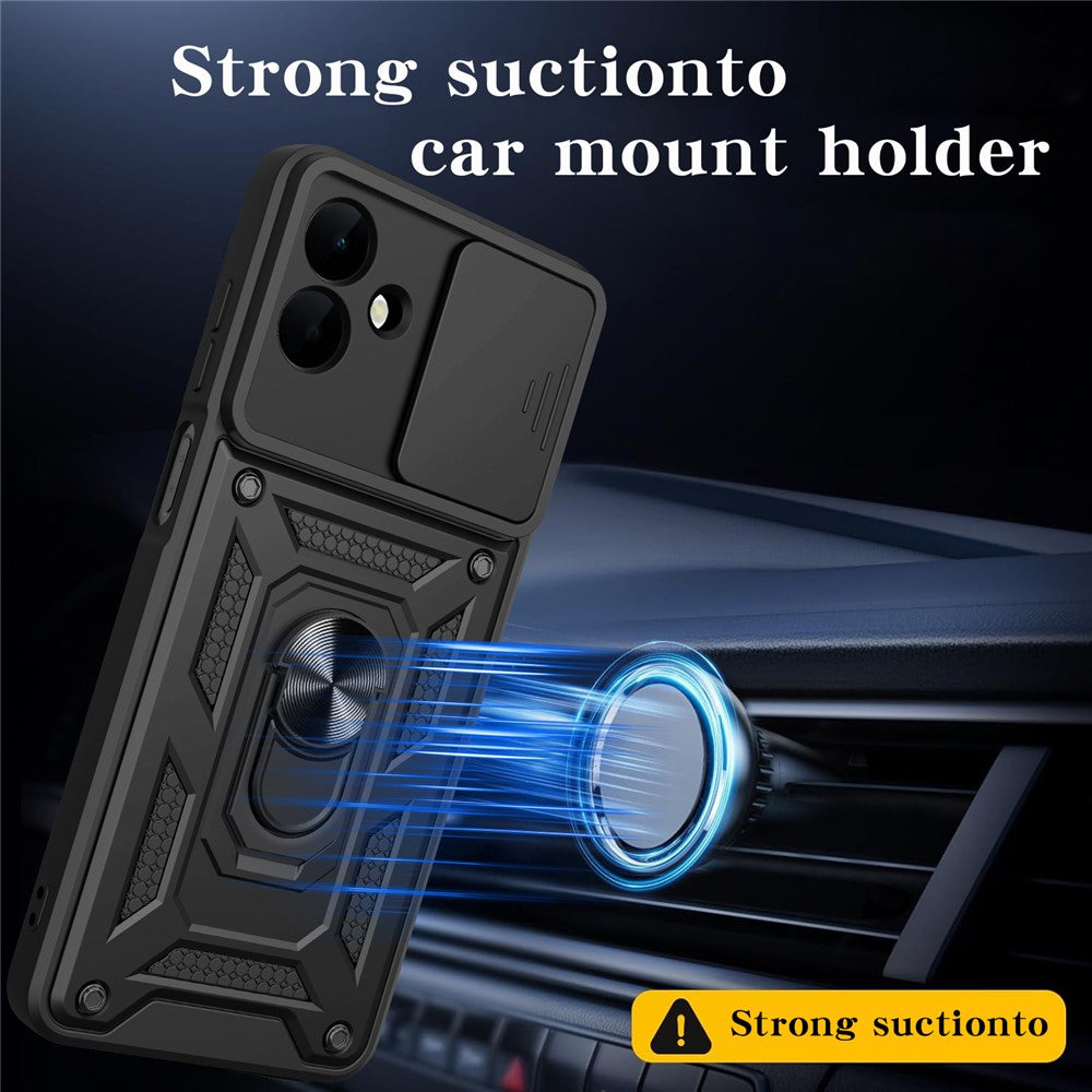 Калъф за Samsung Galaxy A08 4G A085 / A07 5G A076, Techsuit, CamShield, Черен