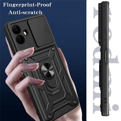 Калъф за Samsung Galaxy A08 4G A085 / A07 5G A076, Techsuit, CamShield, Черен
