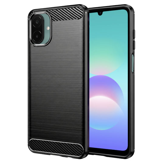 Калъф за Samsung Galaxy A08 4G A085 / A07 5G A076, Techsuit, Карбон, Черен