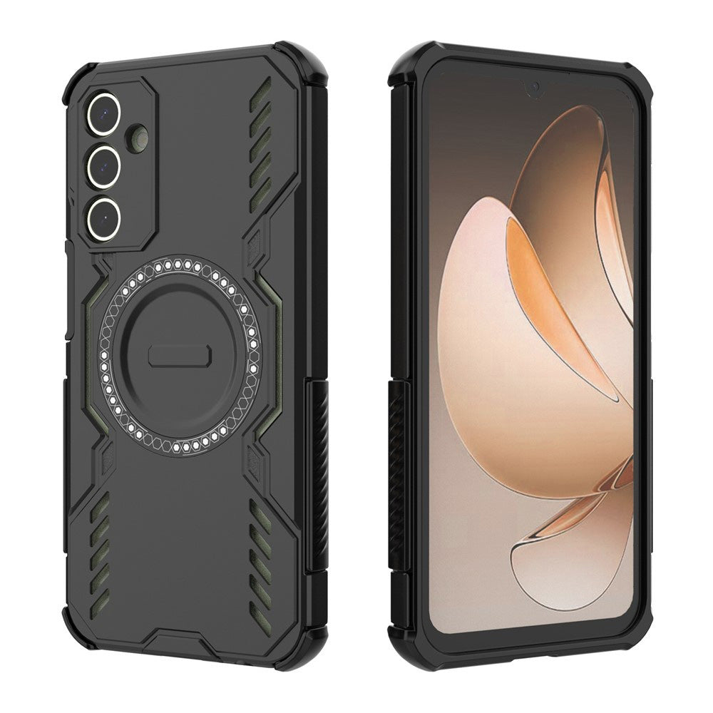 MagSafe калъф за Samsung Galaxy A15 5G A156 / A15 A155, Techsuit, ArmorMag, Черен