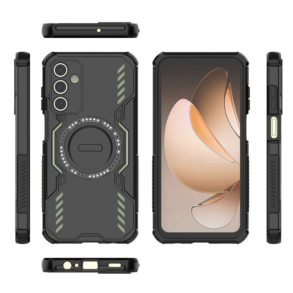 MagSafe калъф за Samsung Galaxy A15 5G A156 / A15 A155, Techsuit, ArmorMag, Черен