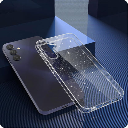 Case for Samsung Galaxy A15 5G A156 / A15 A155, Techsuit, SparkleSkin, Transparent