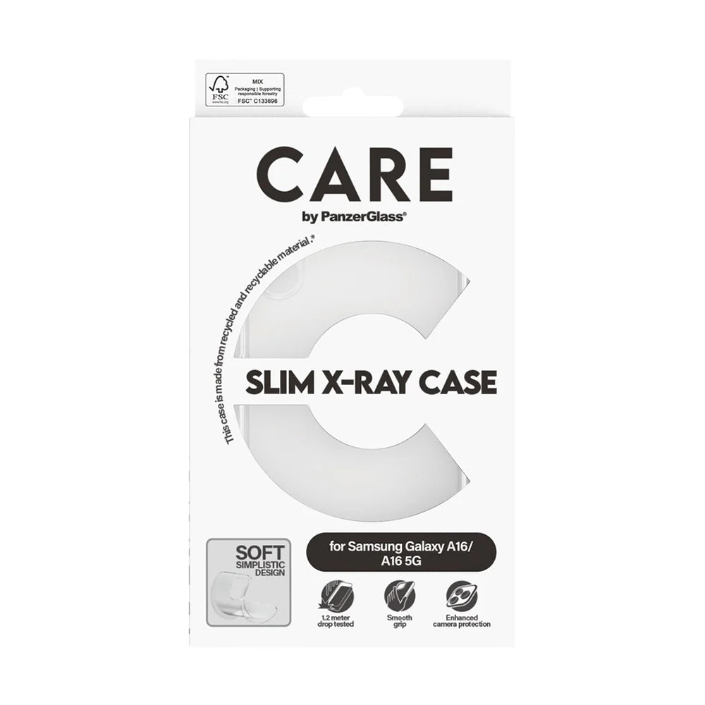 Калъф за Samsung Galaxy A16 4G A165, PanzerGlass, Care Fashionable, Прозрачен