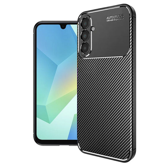 Калъф за Samsung Galaxy A16 5G A166 / A16 4G A165, Techsuit, CarbonFiber, Черен