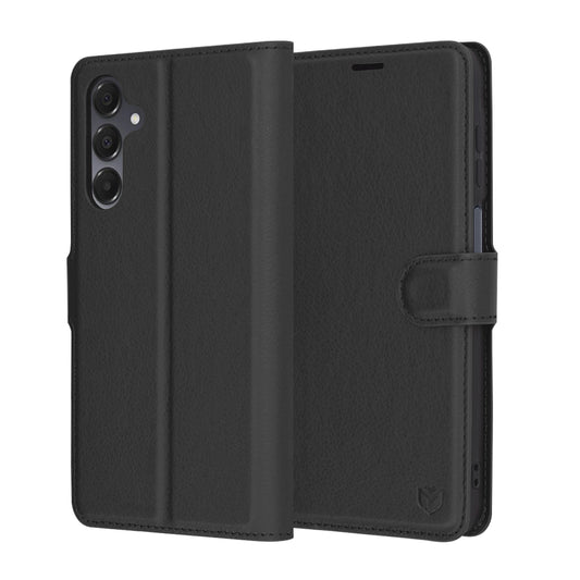 Case for Samsung Galaxy A16 5G A166 / A16 4G A165, Techsuit, Leather Folio, Black
