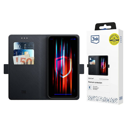 Калъф за Samsung Galaxy A17 4G / A17 5G, 3MK, Wallet, Черен