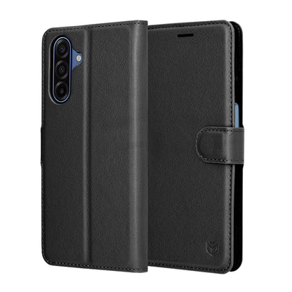Калъф за Samsung Galaxy A17 4G / A17 5G, Techsuit, Leather Folio, Черен