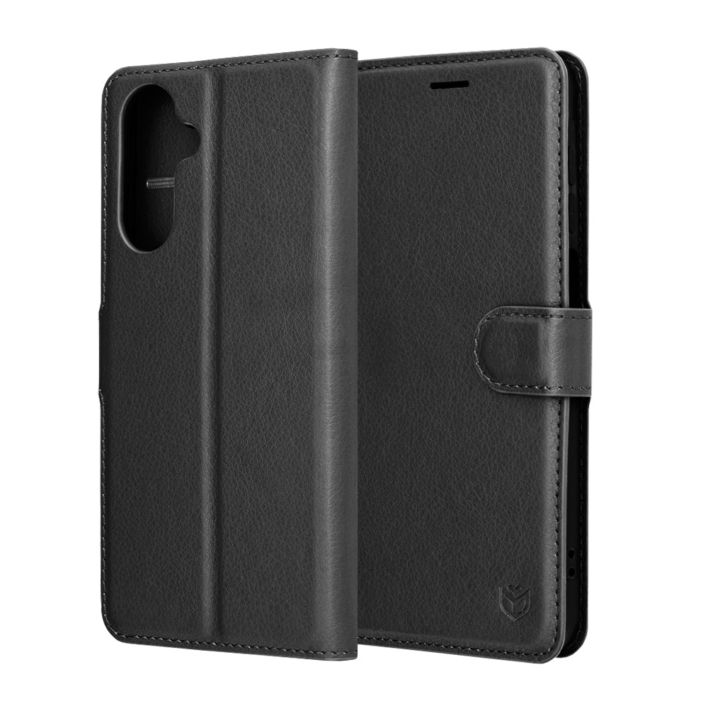 Калъф за Samsung Galaxy A17 4G / A17 5G, Techsuit, Leather Folio, Черен