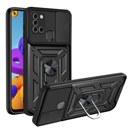 Калъф за Samsung Galaxy A21s A217, Techsuit, CamShield, Черен