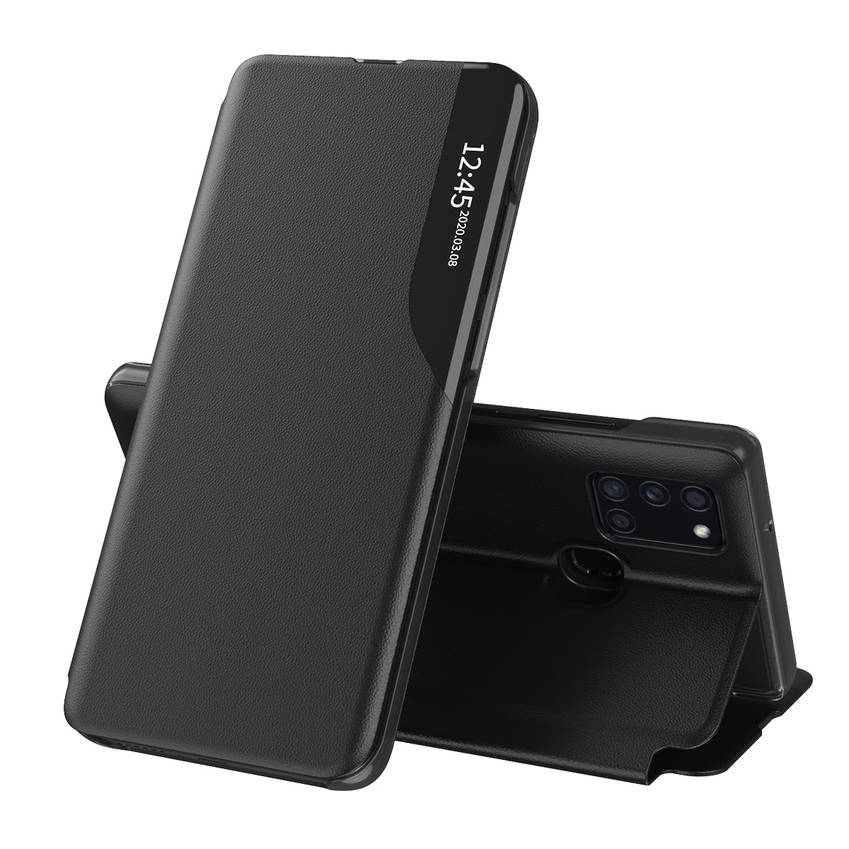 Калъф за Samsung Galaxy A21s A217, Techsuit, eFold, Черен