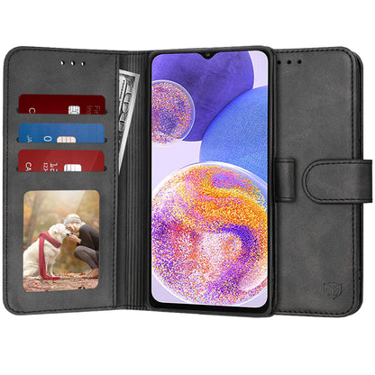 Калъф за Samsung Galaxy A23 5G A236 / A23 A235, Techsuit, Diary Book, Черен