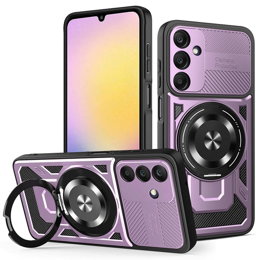 Калъф за Samsung Galaxy A25 A256, Techsuit, RuggedCam, Лилав