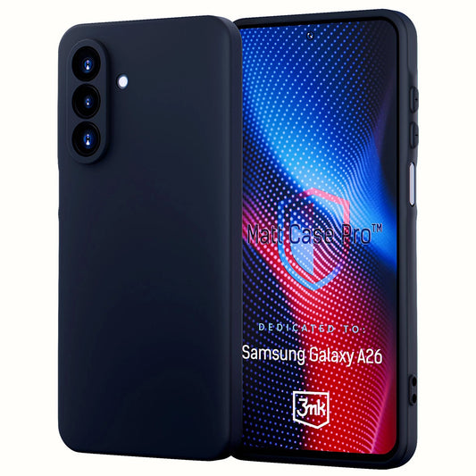 Калъф за Samsung Galaxy A26 A266, 3MK, Pro, Матиран Черен
