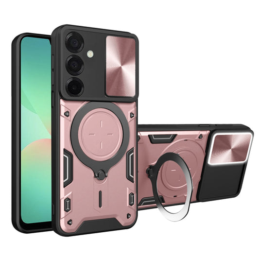 Калъф за Samsung Galaxy A26 A266, Techsuit, CamGuard Pro, Розово злато