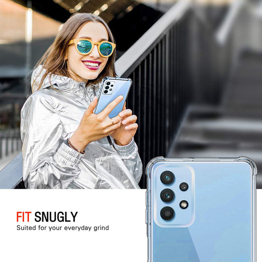 Калъф за Samsung Galaxy A32 A325, Techsuit, Shockproof Clear, Прозрачен