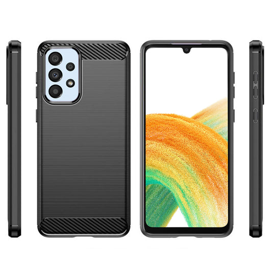 Калъф за Samsung Galaxy A33 5G A336, Techsuit, Карбон, Черен