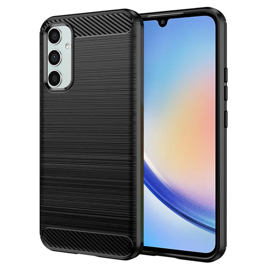 Калъф за Samsung Galaxy A34 A346, Techsuit, Карбон, Черен