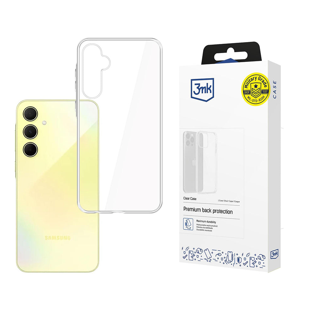 Калъф за Samsung Galaxy A35 5G A356, 3MK, прозрачен, прозрачен