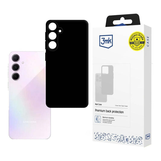Калъф за Samsung Galaxy A35 5G A356, 3MK, Матиран Черен