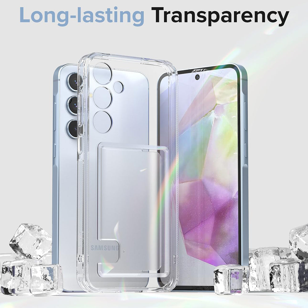 Калъф за Samsung Galaxy A35 5G A356, Ringke, Fusion Card, Прозрачен