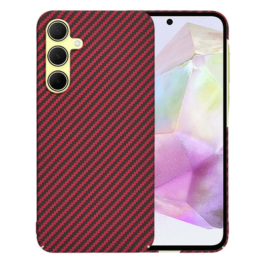 Калъф за Samsung Galaxy A35 5G A356, Techsuit, Carbonite FiberShell, Червен