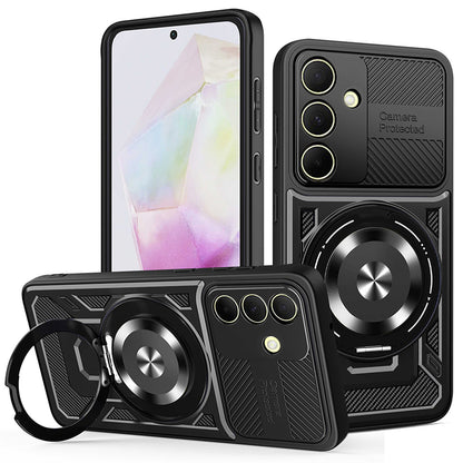 Калъф за Samsung Galaxy A35 5G A356, Techsuit, RuggedCam, Черен