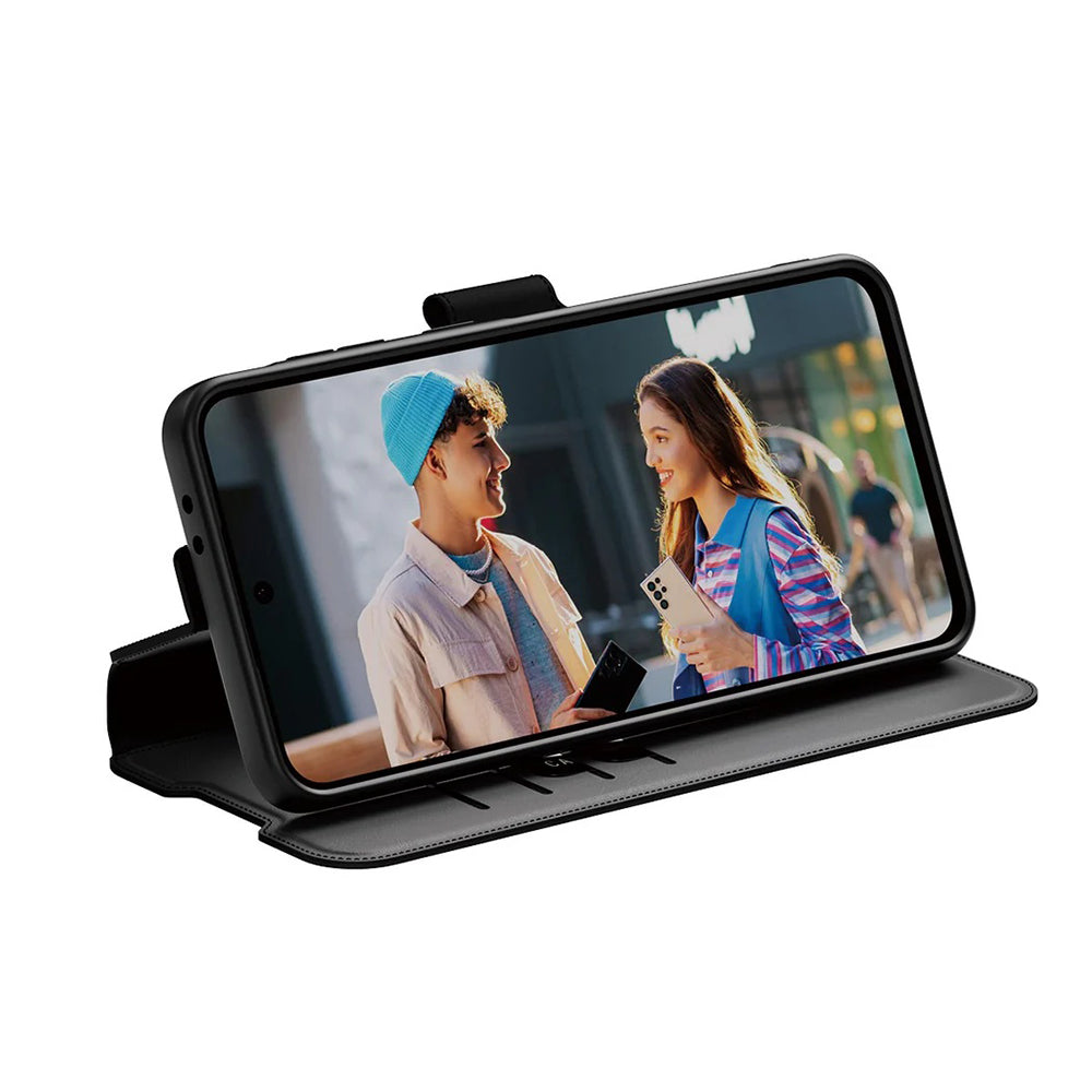 Калъф за Samsung Galaxy A36 A366, PanzerGlass, с функция за поставка и портфейл, черен