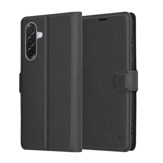 Калъф за Samsung Galaxy A36 A366, Techsuit, Leather Folio, Черен